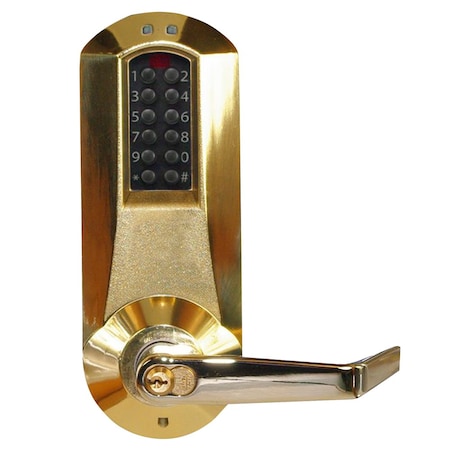 Dormakaba E-Plex 5000 Cylindrical Lock, Winston Lever, 100 Access Codes, 3,000 Audit Events, KIL, Schlage C Ke E5031XSWL-605-41